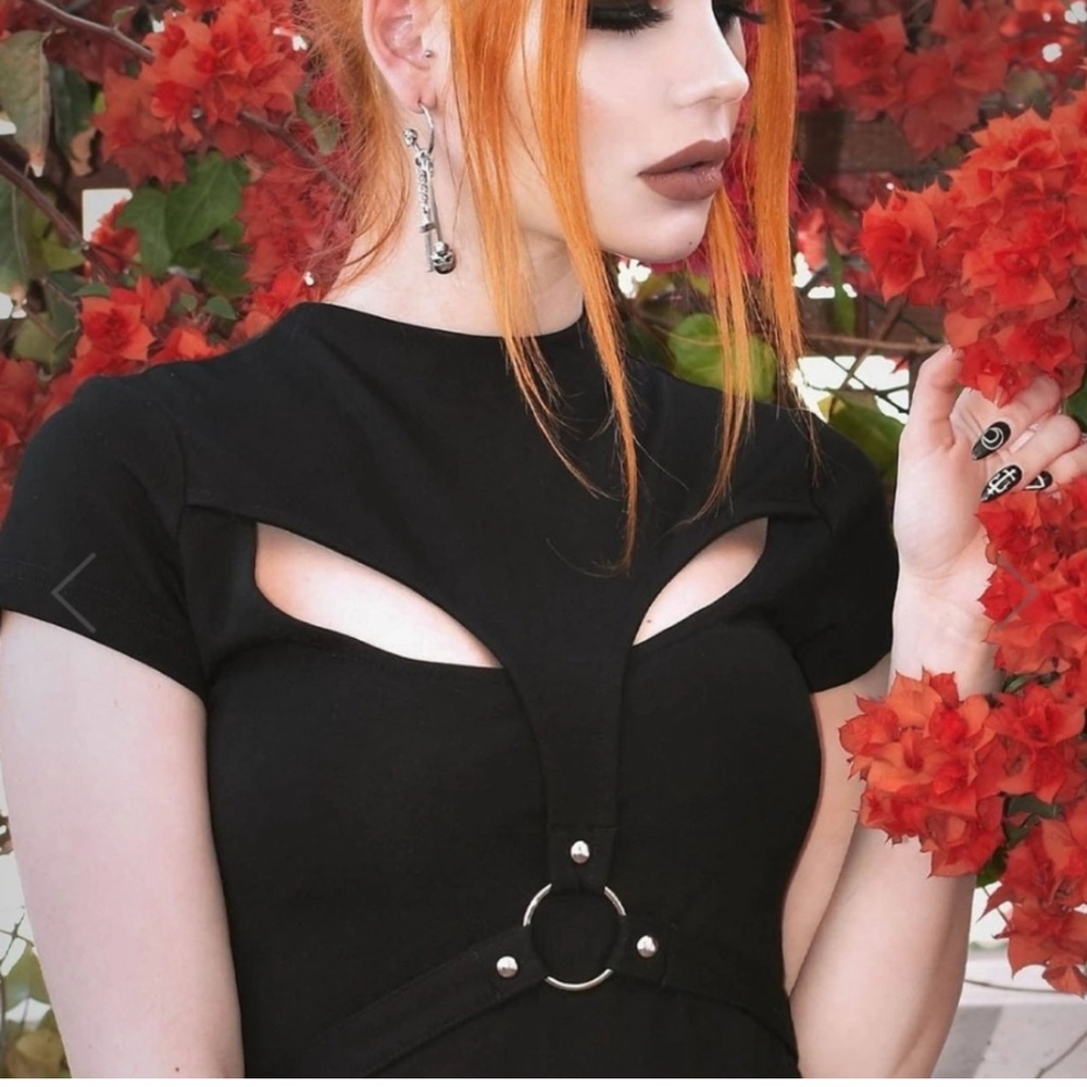 Killstar Black Cut-Out Top